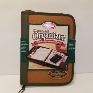 Bucket Boss Contractor's Organizer Time And Project Management System New